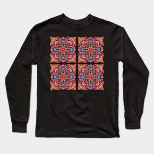 Pattern in folkloristic style Long Sleeve T-Shirt